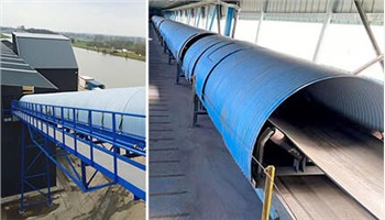 Băng tải than nhà máy nhiệt điện được lắp đặt ứng dụng che băng tải